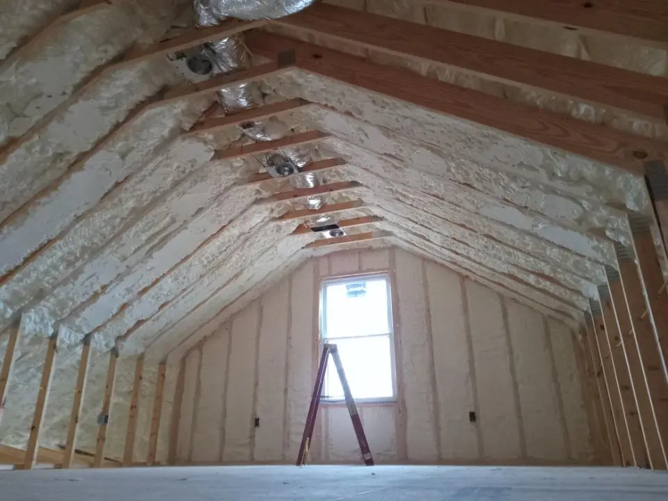 Spray foam roofing application for Crawl Space Insulation project in Saranap